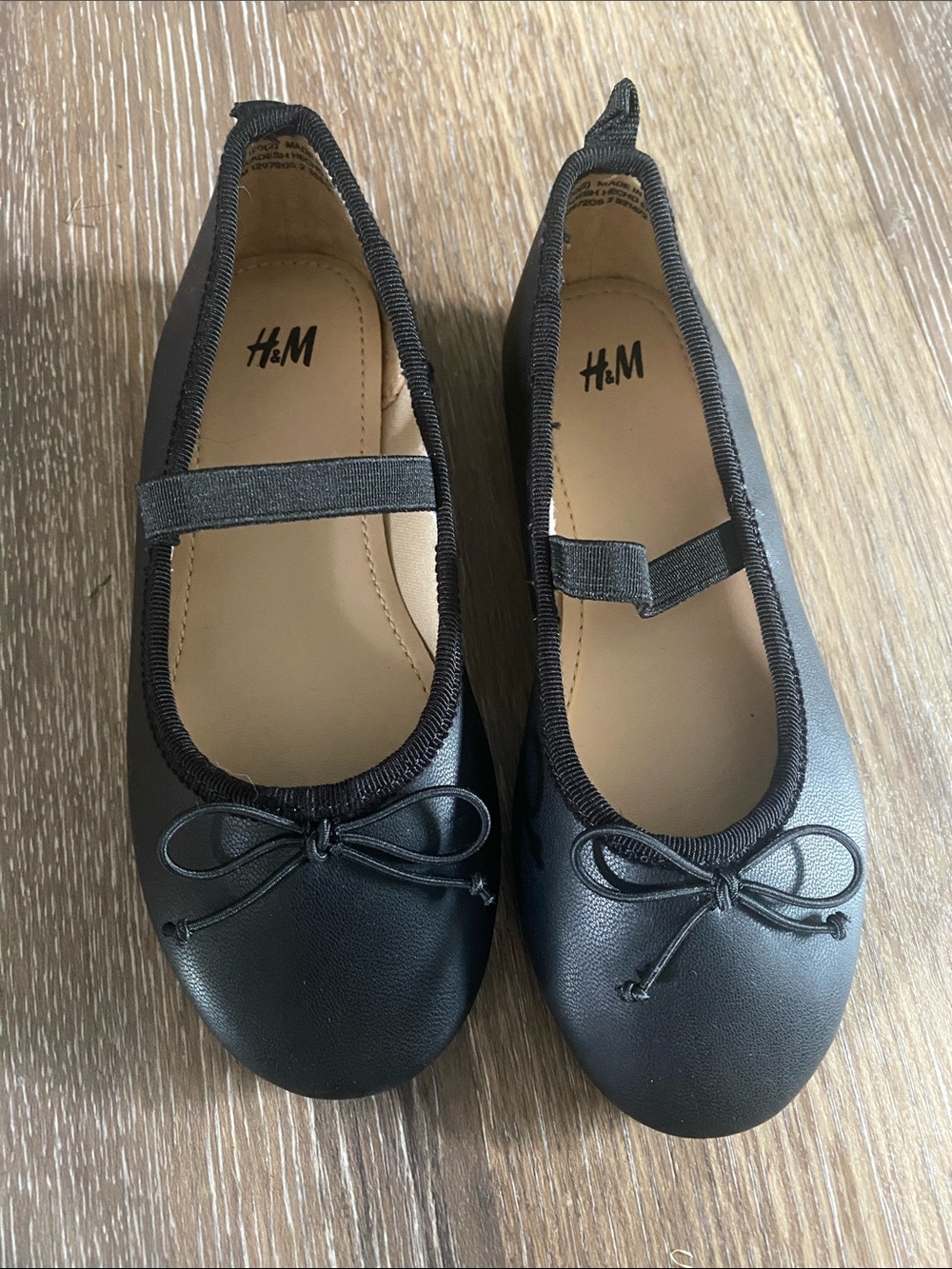 H&M Black Toddler Girls' Mary Jane Ballet Flats with Bow - Size 10